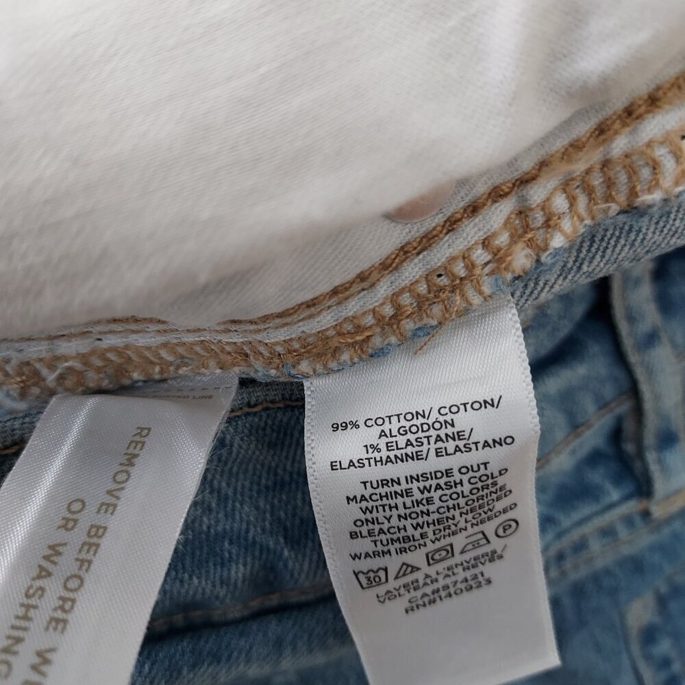 Loft Curvy High Rise Straight Crop Jeans Size 32 - Picture 13 of 13